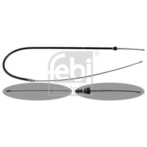 Seilzug Feststellbremse Febi Bilstein 48302 f&uuml;r Seat Skoda VW Hinten Links