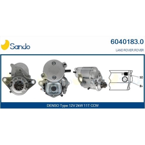 Starter Sando 6040183.0 f&uuml;r Honda Rover