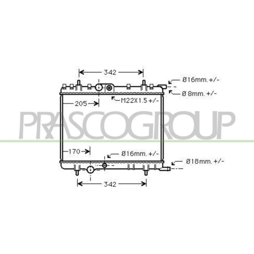 K&uuml;hler Motork&uuml;hlung Prasco CI422R017 Aq f&uuml;r Citro&euml;n Peugeot