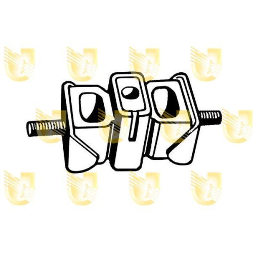 Lagerung Motor Unigom 396124 f&uuml;r Renault Mitte Vorne