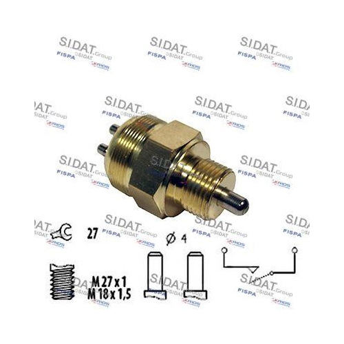 Schalter R&uuml;ckfahrleuchte Sidat 3.234216 f&uuml;r Iveco Man Mercedes Benz Scania Smart