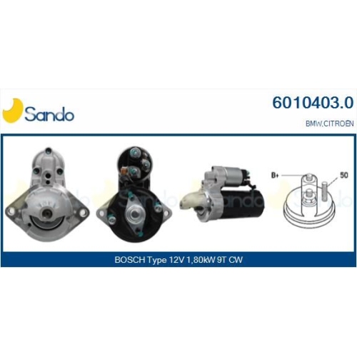 Starter Sando 6010403.0 für Bmw Toyota Steyr