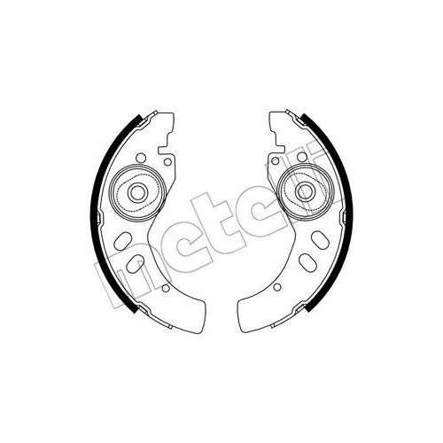 Bremsbackensatz Metelli 53-0745 f&uuml;r Aixam Hinterachse