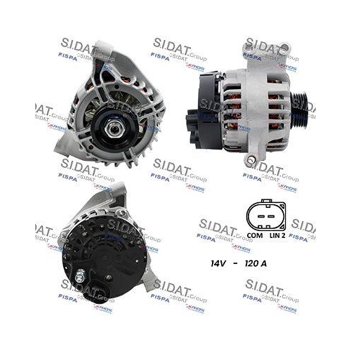Generator Sidat A12DE1435A2 f&uuml;r Alfa Romeo Fiat Lancia
