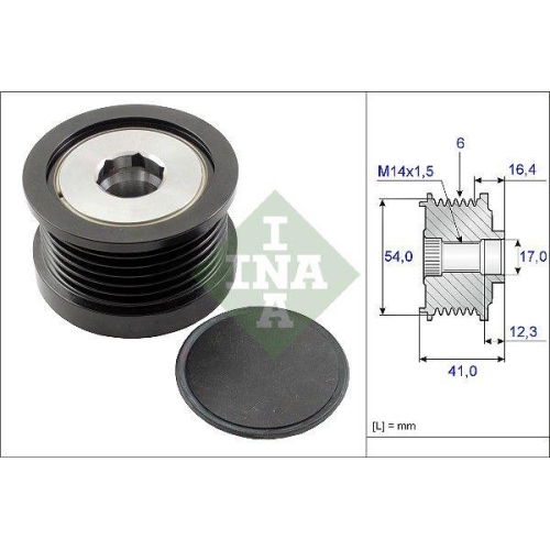 Generatorfreilauf Schaeffler Ina 535 0259 10 f&uuml;r Chrysler Fiat Ford Mazda Volvo