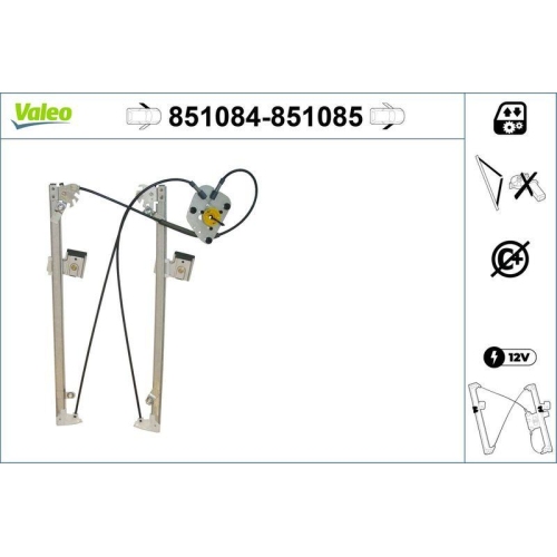 Fensterheber Valeo 851084 für VW Vorne Links
