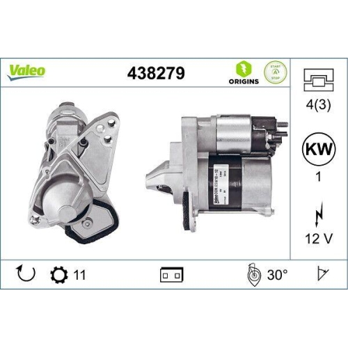 Starter Valeo 438279 Valeo Origins New Stop&start Oe Technologie f&uuml;r Mitsubishi