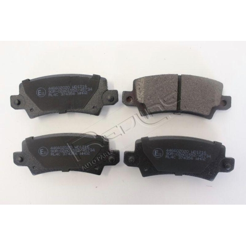 Bremsbelagsatz Scheibenbremse Red-line 27TO043 f&uuml;r Toyota Lexus Hinterachse