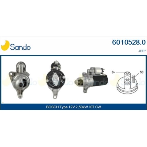 Starter Sando 6010528.0 für Chrysler Jeep