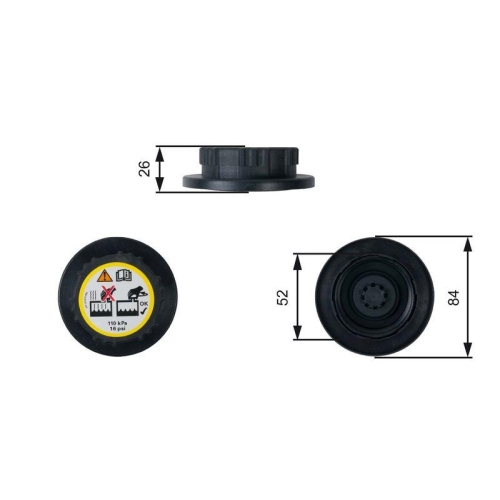 Verschlussdeckel K&uuml;hlmittelbeh&auml;lter Gates RC246 f&uuml;r Ford Gmc MG Opel Rover Buick