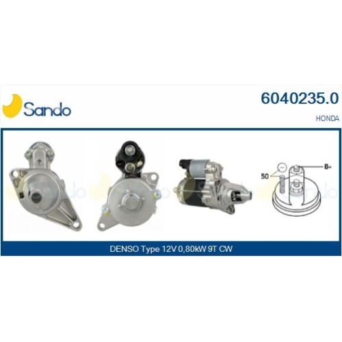 Starter Sando 6040235.0 f&uuml;r Honda