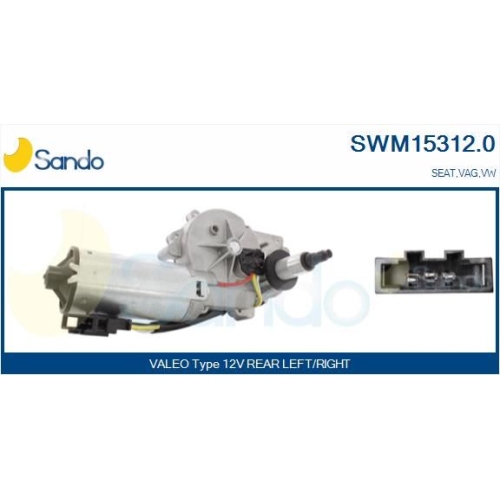 Wischermotor Sando SWM15312.0 f&uuml;r Vag Hinten
