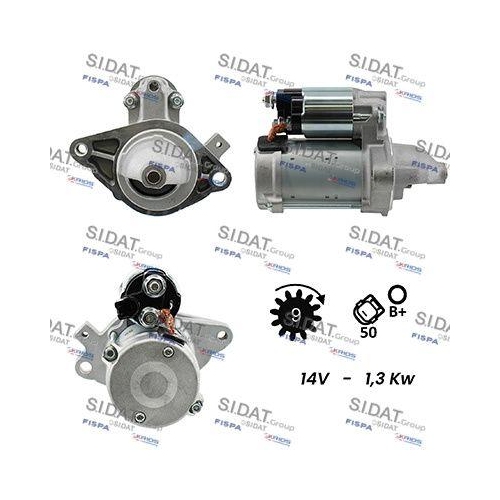 Starter Sidat S12DE0229A2 f&uuml;r Toyota