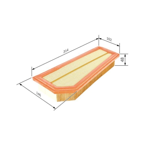 Luftfilter Bosch F026400134 für Mercedes Benz Mercedes Benz