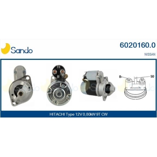 Starter Sando 6020160.0 für Mitsubishi Nissan Hitachi