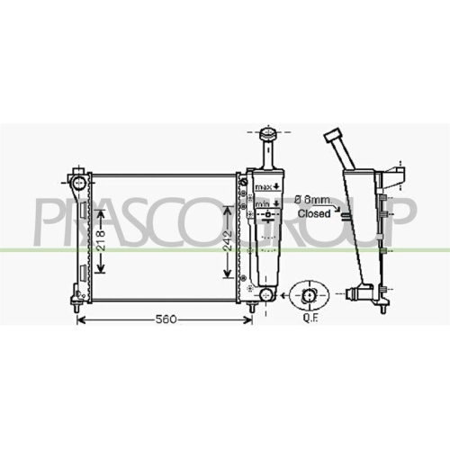 K&uuml;hler Motork&uuml;hlung Prasco LA004R002 Aq f&uuml;r Lancia