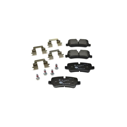 Bremsbelagsatz Scheibenbremse Hella 8DB 355 011-981 f&uuml;r Land Rover Hinterachse