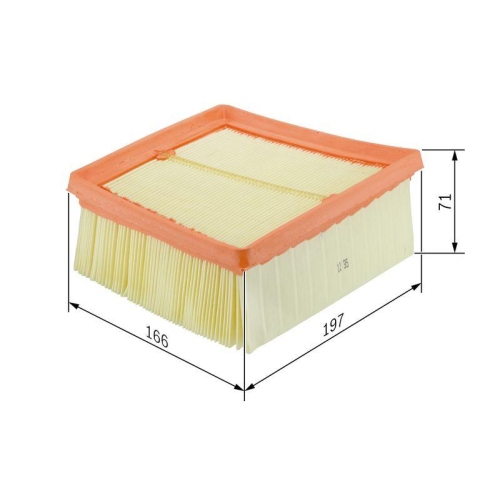 Luftfilter Bosch F026400135 f&uuml;r Ford Mazda