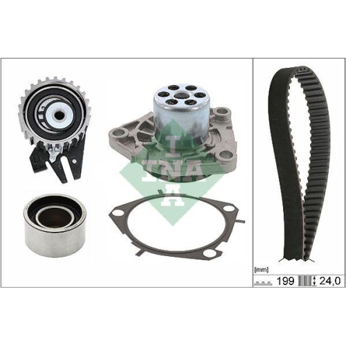 Wasserpumpe + Zahnriemensatz Schaeffler Ina 530 0625 30 f&uuml;r Alfa Romeo Fiat