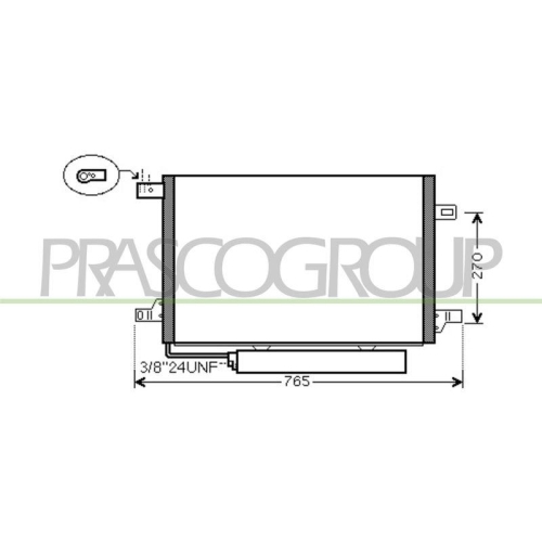 Kondensator Klimaanlage Prasco ME324C001 Prascoselection f&uuml;r Mercedes Benz