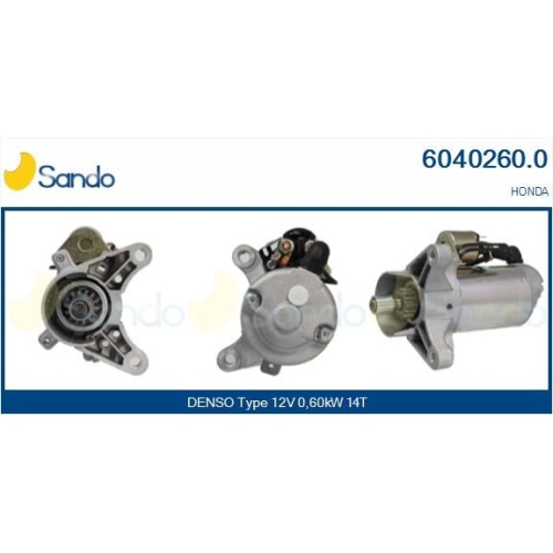 Starter Sando 6040260.0 f&uuml;r Honda