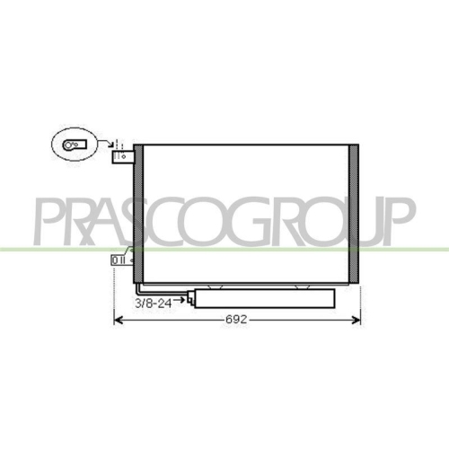 Kondensator Klimaanlage Prasco ME324C002 Prascoselection f&uuml;r Mercedes Benz