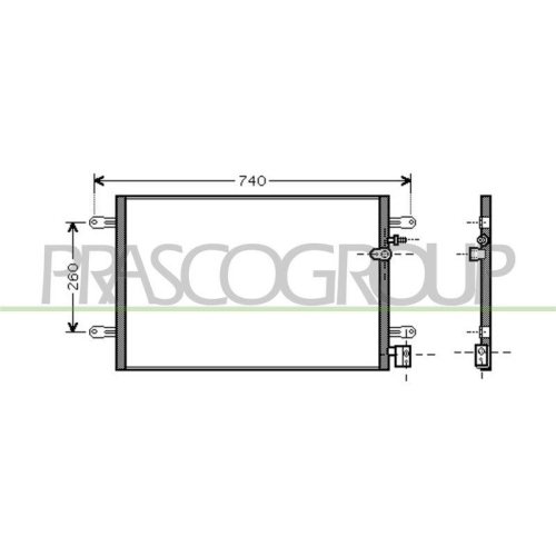 Kondensator Klimaanlage Prasco AD034C001 Prascoselection f&uuml;r Audi