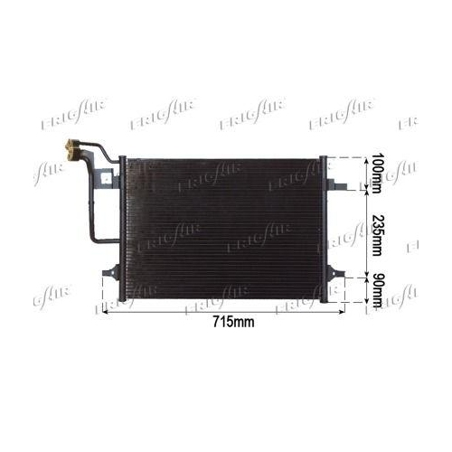 Kondensator Klimaanlage Frigair 0810.3017 für VW