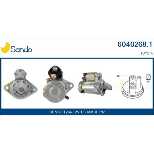 Starter Sando 6040268.1 für Toyota