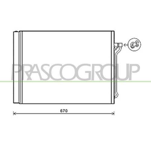 Kondensator Klimaanlage Prasco BM048C004 Prascoselection f&uuml;r Bmw