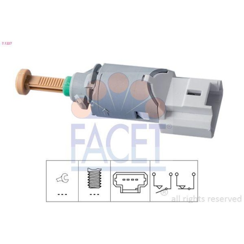 Bremslichtschalter Facet 7.1227 Made In Italy - Oe Equivalent für Opel Renault