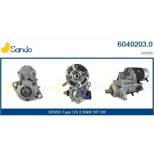 Starter Sando 6040203.0 für Perkins Hyster