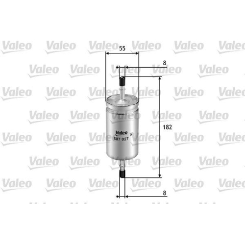 Kraftstofffilter Valeo 587027 f&uuml;r Ford Mazda Volvo Americanmotors(ford)
