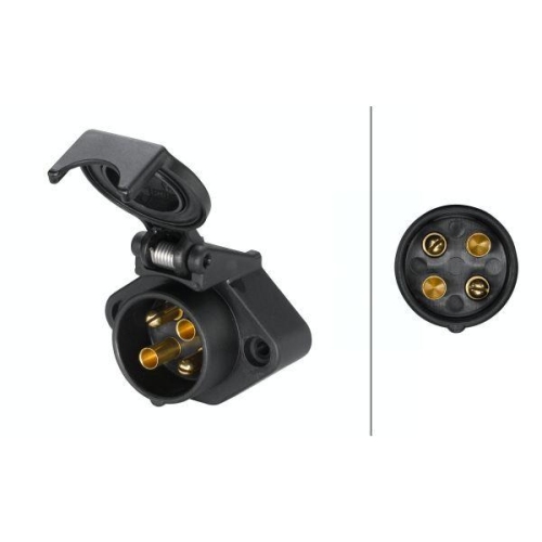 Steckdose Hella 8JB 001 944-011 für Aebi Daf Fiat Scania Faun Jaeger Case Ih