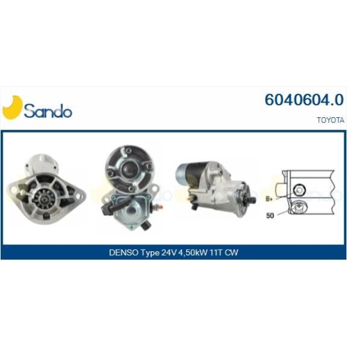 Starter Sando 6040604.0 für Toyota