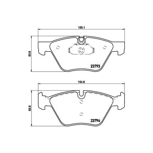 Bremsbelagsatz Scheibenbremse Brembo P06057 Prime Line f&uuml;r Bmw Vorderachse