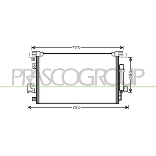 Kondensator Klimaanlage Prasco CI802C001 Prascoselection f&uuml;r Citro&euml;n Mitsubishi