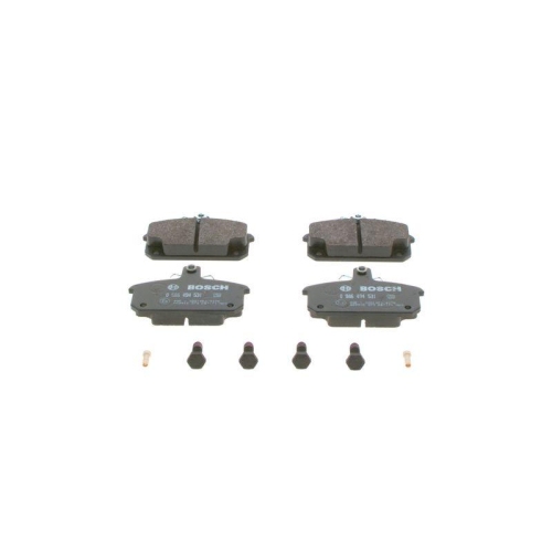 Bremsbelagsatz Scheibenbremse Bosch 0986494531 f&uuml;r Renault Vorderachse