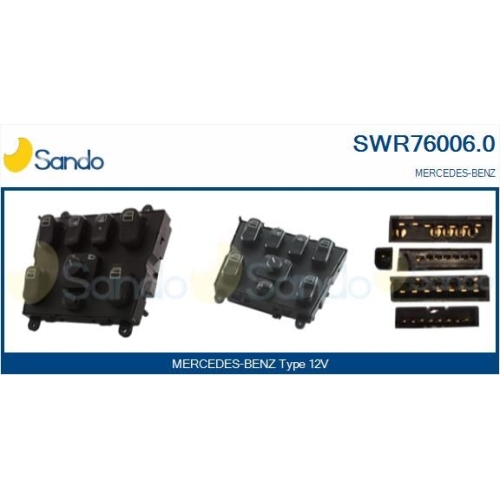 Schalter Fensterheber Sando SWR76006.0 für Mercedes Benz Mercedes Benz