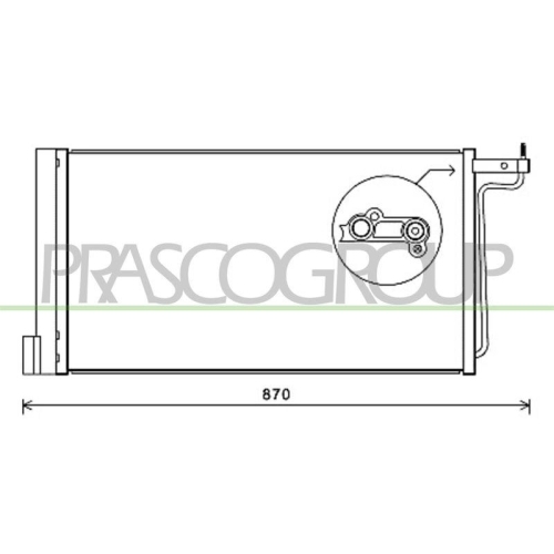 Kondensator Klimaanlage Prasco FD428C001 Prascoselection f&uuml;r Ford