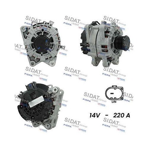 Generator Sidat A12VA0304A2 f&uuml;r Ford
