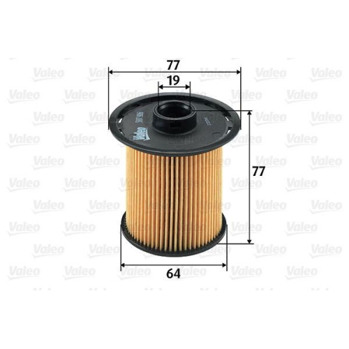 Kraftstofffilter Valeo 587916 f&uuml;r Renault Dacia