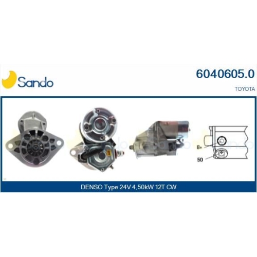 Starter Sando 6040605.0 f&uuml;r Toyota