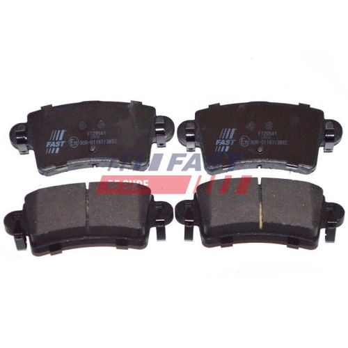 Bremsbelagsatz Scheibenbremse Fast FT29541 f&uuml;r Nissan Opel Renault Hinterachse