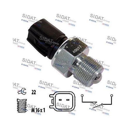 Schalter R&uuml;ckfahrleuchte Sidat 3.234271 f&uuml;r Ford