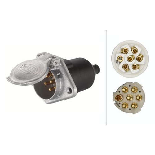 Steckdose Hella 8JB 003 834-001 für Daf Man Scania Volvo Faun Sisu Tatra Jaeger