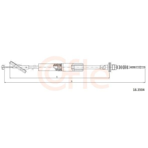 Seilzug Kupplungsbetätigung Cofle 18.3504 für Chevrolet