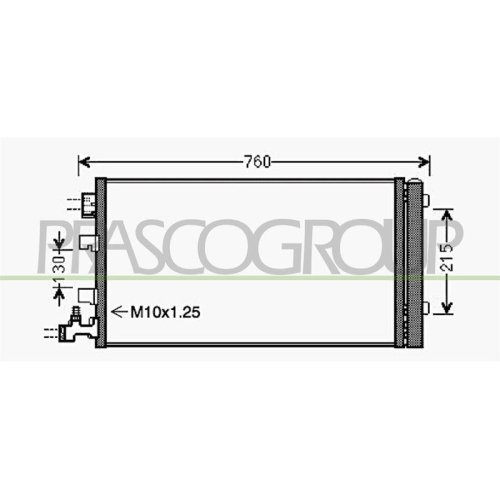Kondensator Klimaanlage Prasco RN034C001 Aq für Renault