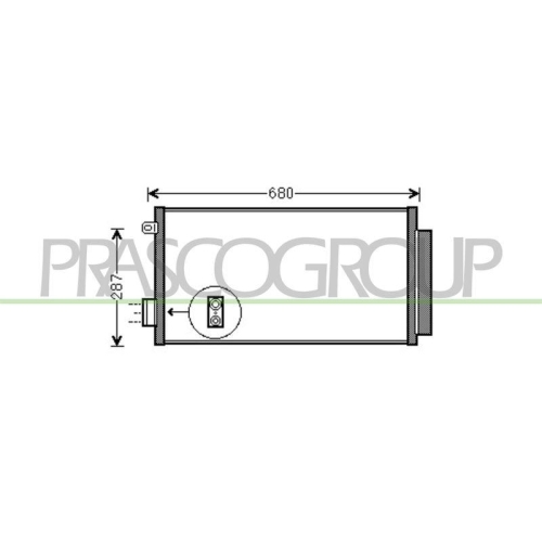 Kondensator Klimaanlage Prasco FT040C002 Prascoselection f&uuml;r Fiat