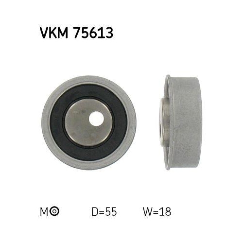 Spannrolle Zahnriemen Skf VKM 75613 für Fiat Mitsubishi Hyundai Chery